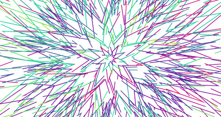 Obraz premium Colorful neon dashed lines, vector illustration