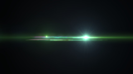 bright green lensflare