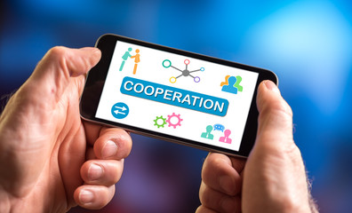 Cooperation concept on a smartphone