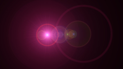 bright magenta lensflare