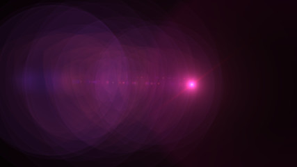 bright magenta lensflare