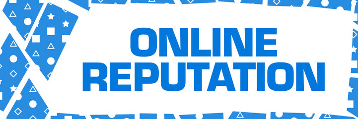 Online Reputation Blue White Chunks Left Border 