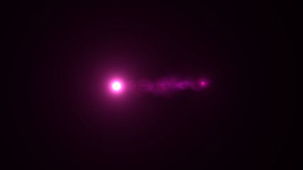 bright magenta lensflare