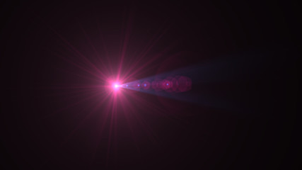 bright magenta lensflare