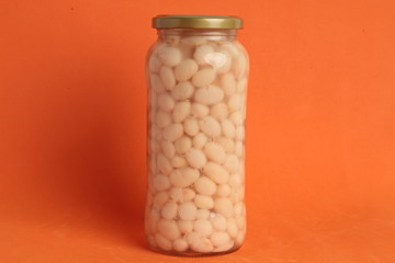 jar of dried dried beans