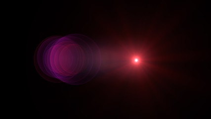 bright red lensflare