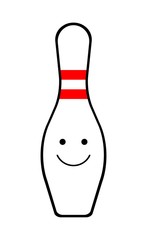 ボウリングピンのキャラクター
