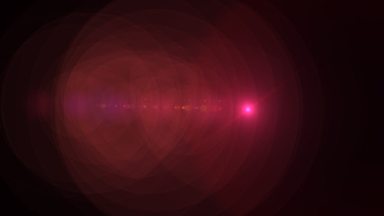 bright red lensflare