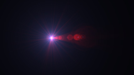 bright red lensflare