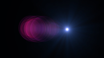 bright violet lensflare