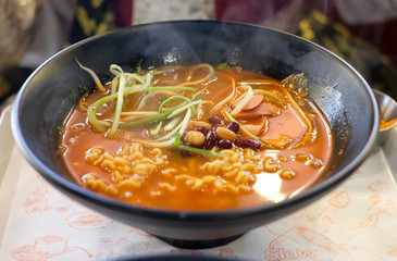 Delicious ramen in Korea.