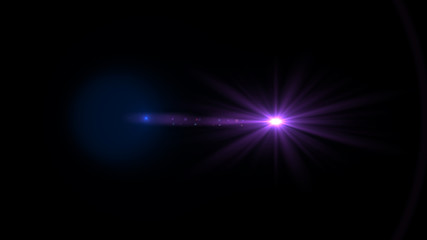 bright violet lensflare