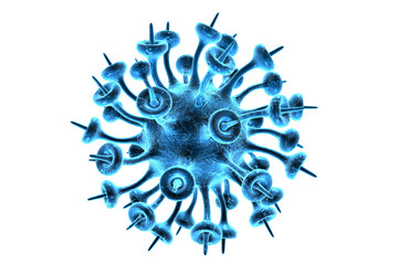 3d rendering virus, bacteria, cell