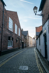 narrow street in old town