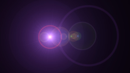 bright violet lensflare