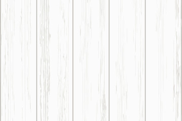 Obraz premium White wood plank texture for background. Vector.