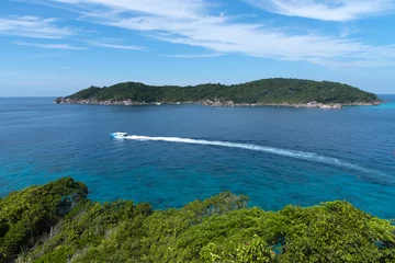 Fotobehang Landscape view of Similan Island and Phuket Island, tropical island in Thailand. Very beautiful and paradise beach and sea. © mnonchan