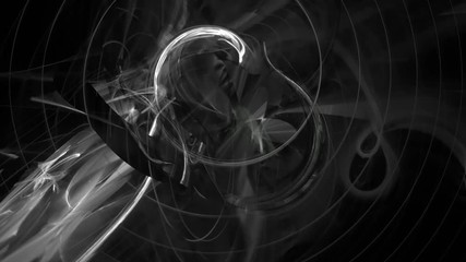 Abstract fractal forms morph and oscillate (Loop) - Powered by Adobe