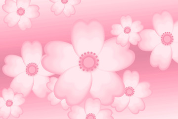 Cherry blossoms in full bloom Background material.  桜舞う背景素材