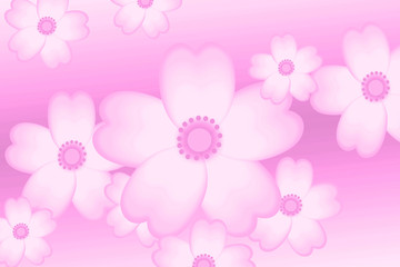 Cherry blossoms in full bloom Background material.  桜舞う背景素材