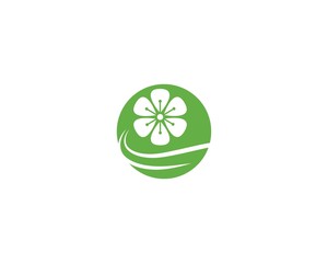 Plumeria flower logo
