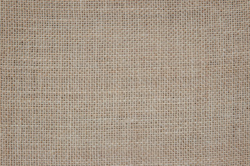 Vintage abstract Hessian or sackcloth fabric or hemp sack texture background. Wallpaper of artistic wale linen canvas.