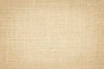 Vintage abstract Hessian or sackcloth fabric or hemp sack texture background. Wallpaper of artistic wale linen canvas.