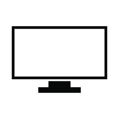 Monitor icon, modern tv icon