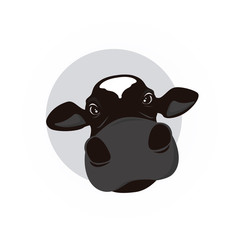 Cow head icon vector illustration.