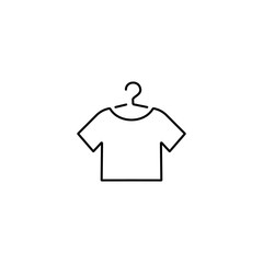 Shirt outline with hanger
