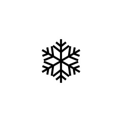 Snowflake icon isolated white background