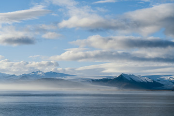Icelandic landscape photographed from Hofn.	