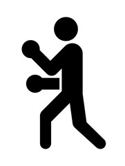 ボクサーのピクトグラム