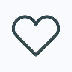 Love heart icon sign, like heart vector icon
