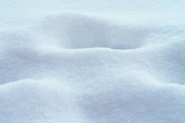 White Snow Bank Winter Background.