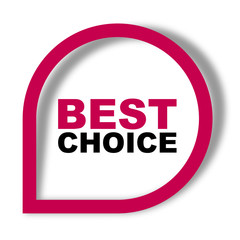 red vector banner best choice