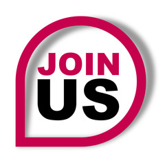 red vector banner join us