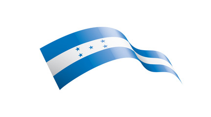 Obraz premium Honduras flag, vector illustration on a white background