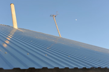 solar panels on roof