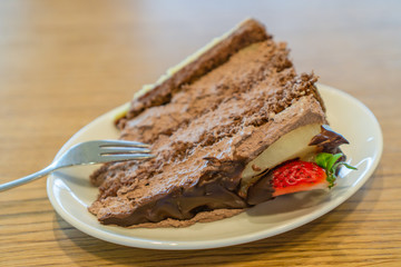 piece of chocolate cake
