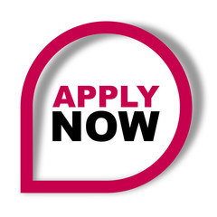 Obraz premium red vector banner apply now