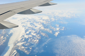 Greenland's east coast from the plane 3