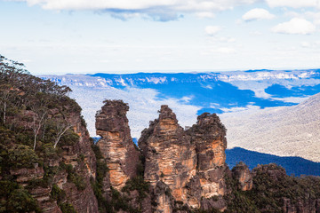 Three sisters in the blue mountains, australia