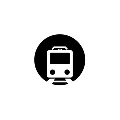 black train icon logo