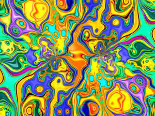 Beautiful abstract background for art projects, cards, business, posters. 3D illustration, computer-generated fractal