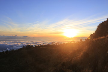 Sunrise on top bawakaraeng mt