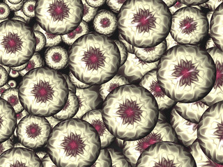 Beautiful abstract background for art projects, cards, business, posters. 3D illustration, computer-generated fractal