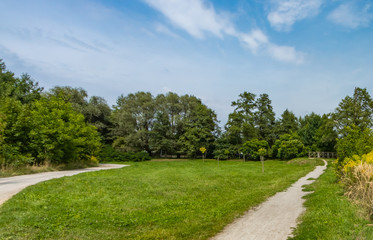 Fototapeta na wymiar Mlynowka Krolewska Park, Cracow, Poland