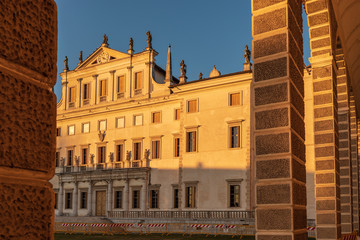 Villa Manin, former residence of the Doge of Venice. Colors of the sunset. Passariano, Codroipo