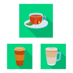 Vector design of drink and bar icon. Collection of drink and party stock symbol for web.
